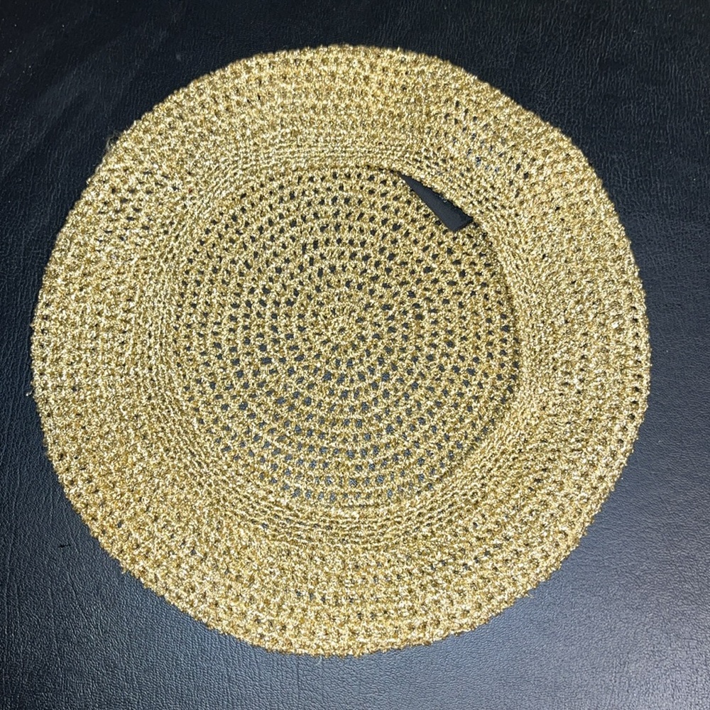 Gucci beret knit hat metallic and gold size small - Picture 4 of 6